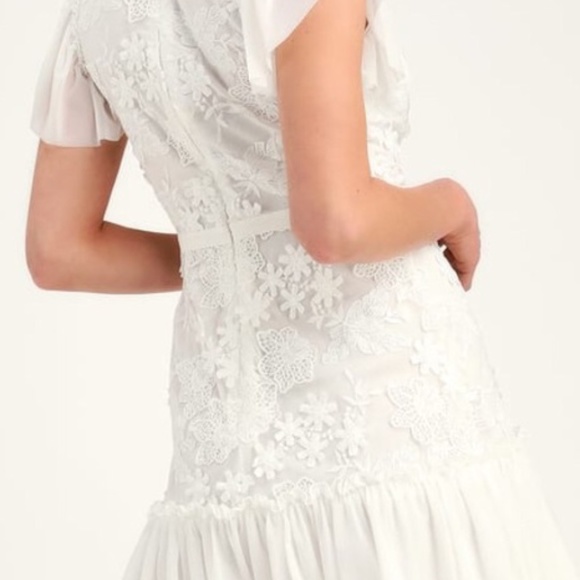 Ryse The Label Ivy White Ruffled Mini Dress - Picture 12 of 16